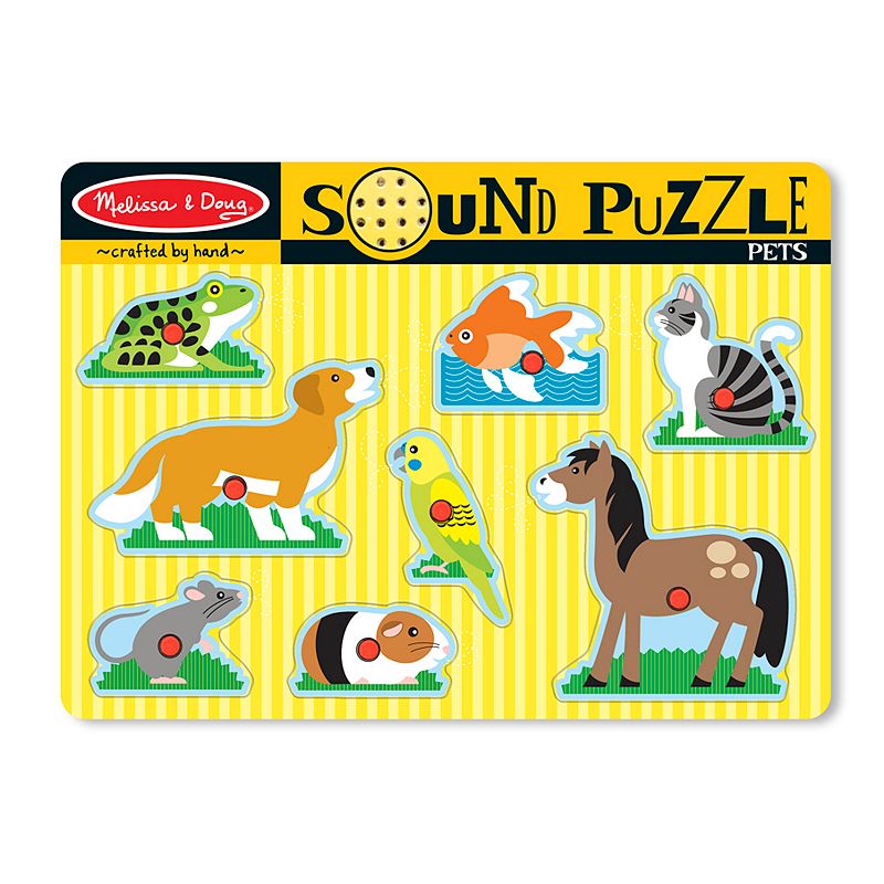 Melissa & Doug Pets Sound Puzzle, Multicolor