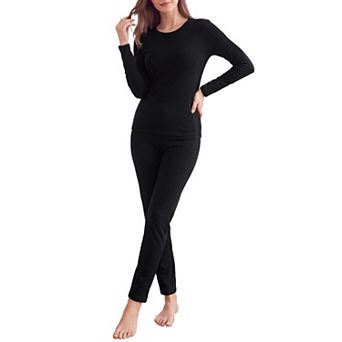 Thermal Underwear for Women Long Johns Set Fitted Base Layer 2 pc