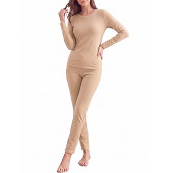 Thermal Underwear for Women Long Johns Set Fitted Base Layer 2 pc