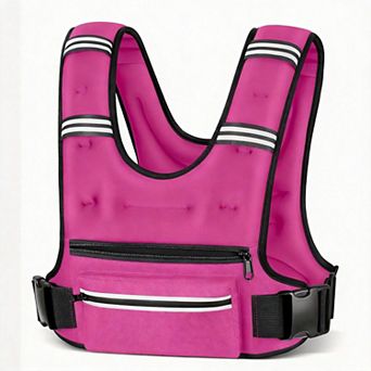 Weighted Vest Adjustable Straps Reflective Running Workout