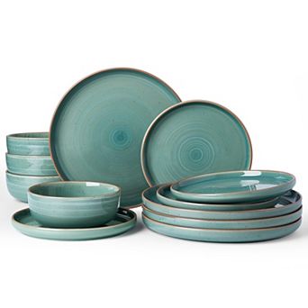 Milkyway Stoneware Dinnerware Reactive Glaze Plates Mugs Set