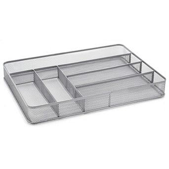 Ware Organizer Mesh Kitchen Drawer Cutlery Holder Tray
