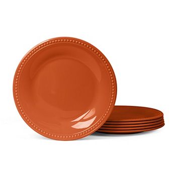 Plastic Beaded Salad Plates Break Resistant Lightweight Dining Wedding Daily Use
