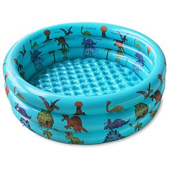 Dinosaur Inflatable Pool 3 Rings Round Ball Pit 48"x12"
