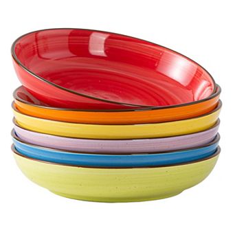 Pasta Salad Soup Porcelain Serving Bowls Wave