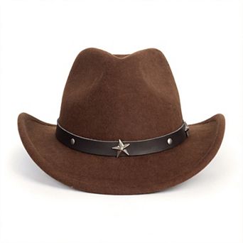 Kids Felt Cowboy Hat Wide Brim