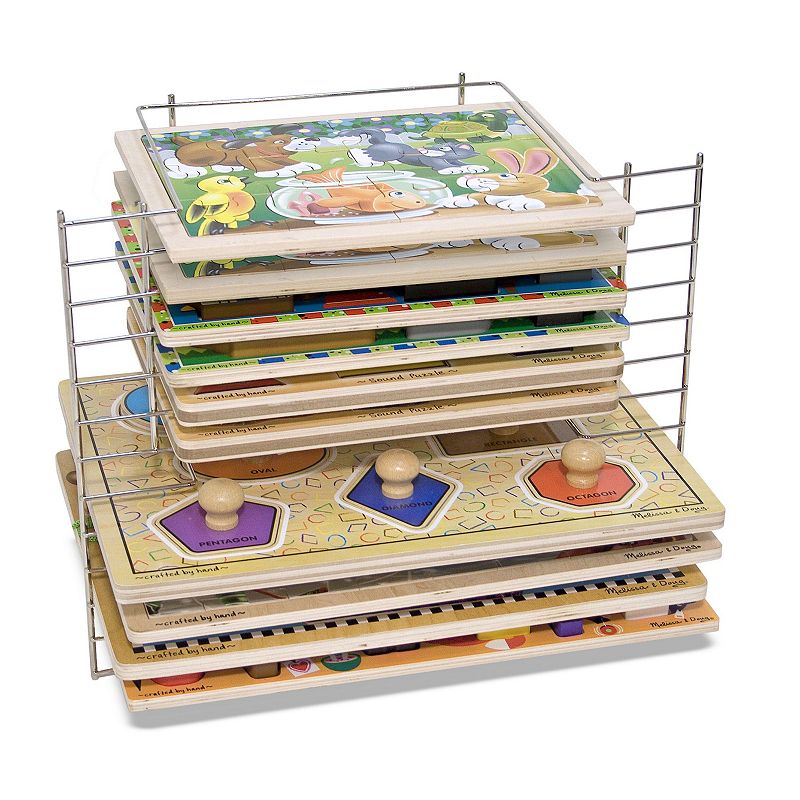 91952360 Melissa & Doug Deluxe Wire Puzzle Rack, Grey sku 91952360