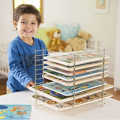 Melissa and Doug Deluxe Wire Puzzle Rack