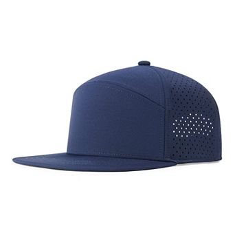 Men Flat Brim Adjustable Perforated Baseball Cap