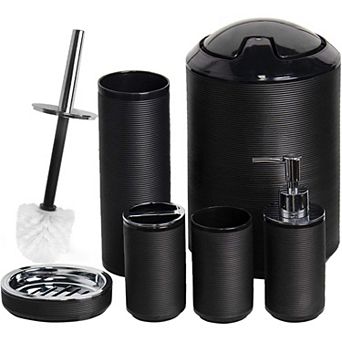 Bathroom Accessories Set Soap Dispenser Toothbrush Holder Cup Dish