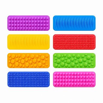 8-Pack Suction Sensory Fidget Strips For Calming Classroom Office Desk Use