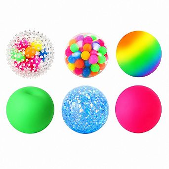 12-Pack Squeeze Stress Balls Fidget Sensory Relaxation Classroom Prize Gift