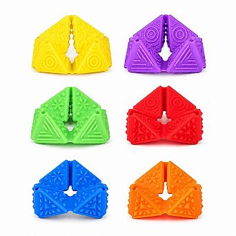 6-Pack Silicone Flip Fidget Toy Set for Adults Teens Kids Classroom Office Home