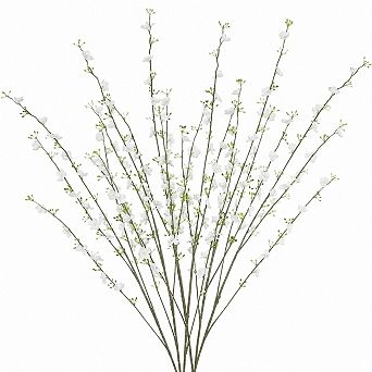 2 pc Artificial Forsythia Branches Flexible Faux Floral Stems Spring Home Wedding Decor