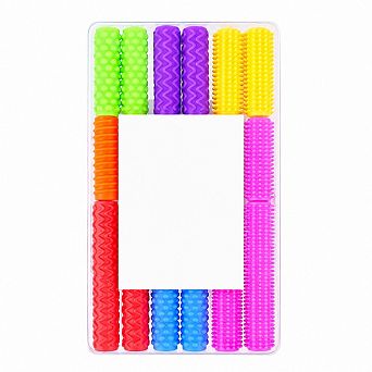 24-Pack Textured Silicone Pencil Grips Sensory Fidget Calming Tools for Special Needs