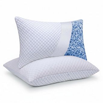 Adjustable Shredded Memory Foam Pillows: Temperature Regulating, Dual Airflow, Certipur-us, Machine