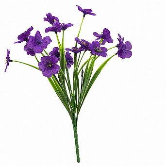 21 Artificial Outdoor UV Resistant Flowers No Fade Faux Shrubs Greenery Home Garden Decoration