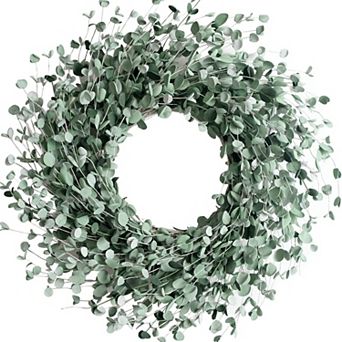 24 Inch Everyday Greenery Boxwood Wreath Soft Touch Leaves Indoor Outdoor Wedding Decor