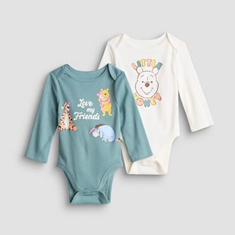 Baby Jumping Beans® Disney's Winnie the Pooh 2-Pack Bodysuits