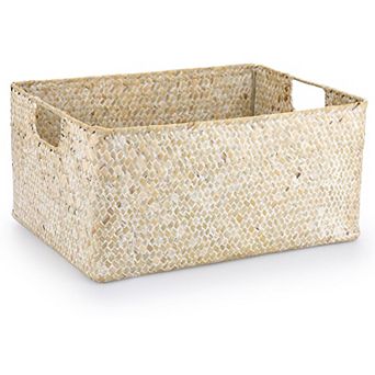 Seagrstorbaskets Wicker Storage Basket with Handles