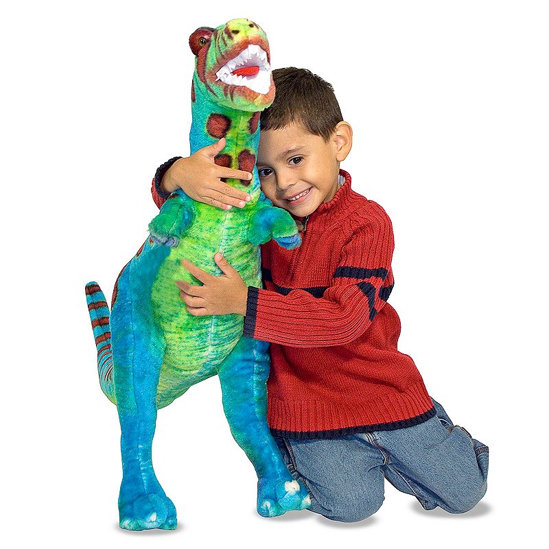 Melissa & Doug Plush T-Rex, Multicolor