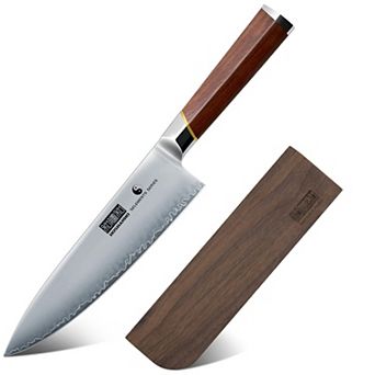 HOSHANHO 8" Japanese Chef Knife High Carbon Steel Cooking Knife with Sheath