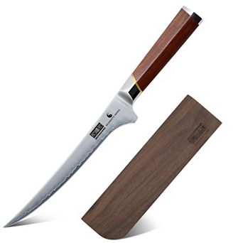 HOSHANHO 7" Japanese Boning Fish Fillet Knife with Magnetic Sheath