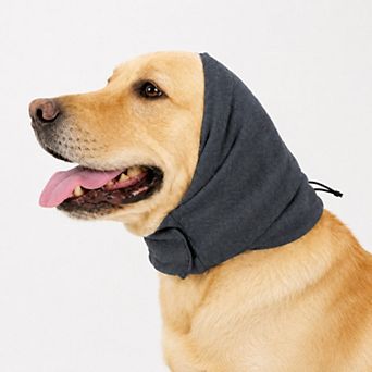 Adjustable Dog Ear Cover Head Wrap with Drawstring for Grooming, Noise Coverage and Cold Weather