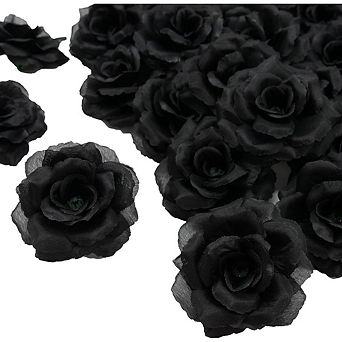 20-Pack Artificial Rose Flower Heads 3-Inch Silk Flowers for DIY & Decor