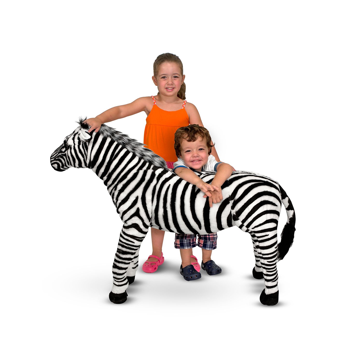 big stuffed zebra
