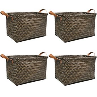 Wicker Storage Baskets for Organizing Clothes