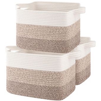 Woven Shelves Rectangle Organizer Clothes Books Towels