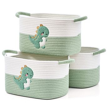 Woven Rope Storage Baskets Organizer