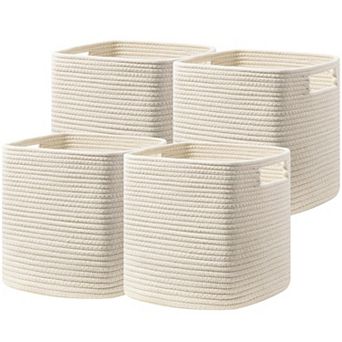 Rope Woven Storage Basket with Handles