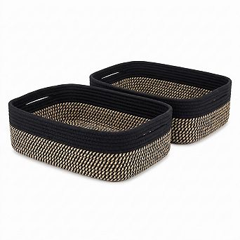 Woven Storage Baskets for Organizing Shelves