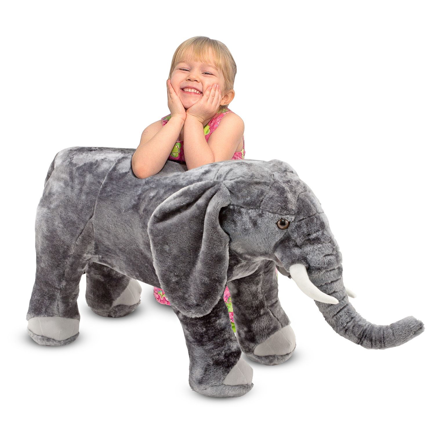 melissa & doug sterling elephant stuffed animal