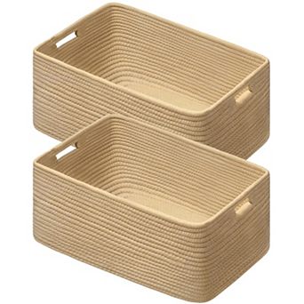 Woven Storage Baskets 2 Pack Large