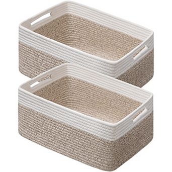 Woven Storage Baskets 2 Pack Large