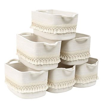 Rope Storage Baskets with Tassel