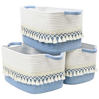 Rope Storage Baskets with Tassel