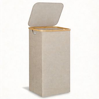 Laundry Hamper With Lid Mesh Bags Dirty Clothes Handle