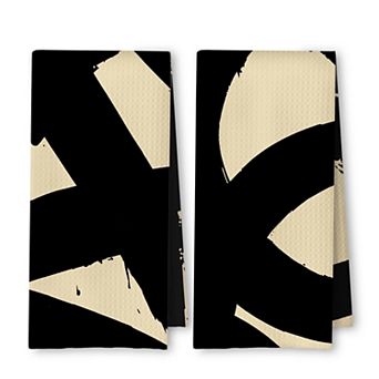Abstract Mid Century Modern Kitchen Towels Boho Decor