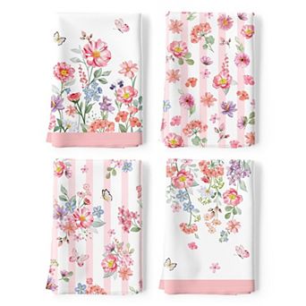 Bird Branch Tea Towel Kitchen Dish Cloth Gift Set