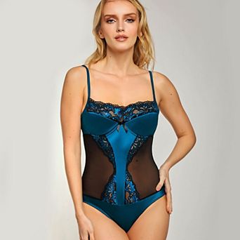 iCollection Satin & Lace Teddy