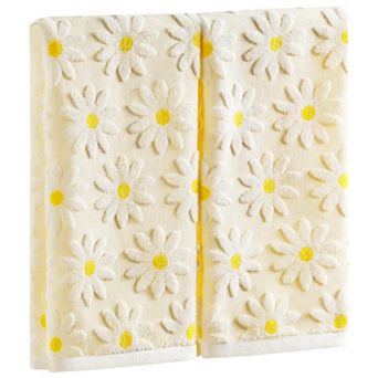 Daisy Flower Farmhouse Hand Towels Decorative Set
