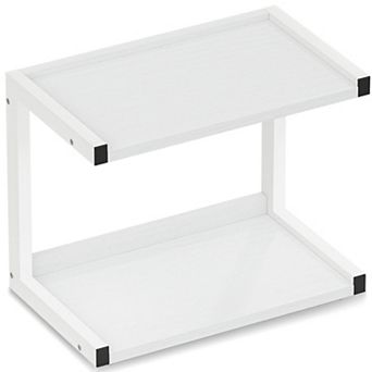 Kitchen Organizer 2 tier Coffee Station Spice Rack Countertop Wood