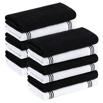 Dual Designton Kitchen Terry Towels Absorbent Soft Quick Dry Hanging Loop