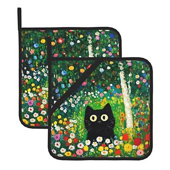 Garden Cats Pot Holders Heat Resistant Hot Pads