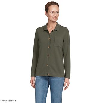 Women's Lands' End Drifter Barn Jacket Sweater