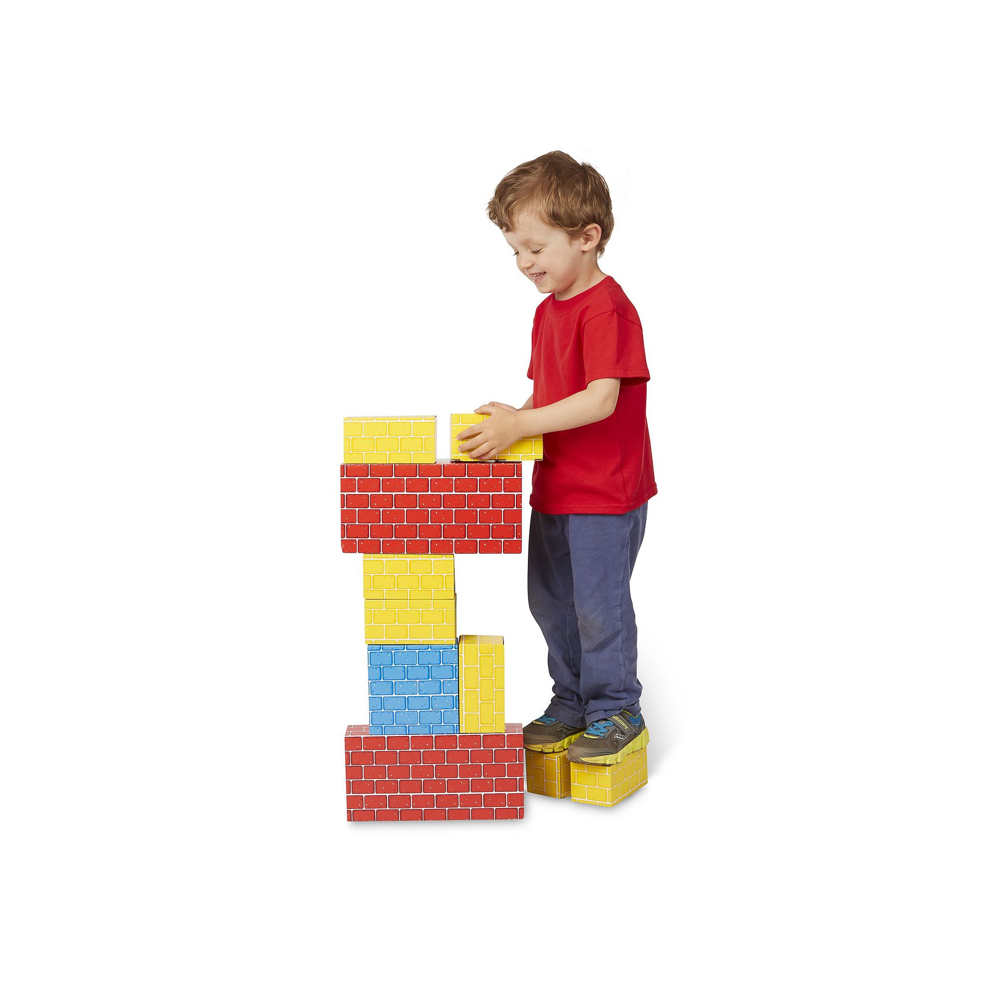 Melissa & Doug 24-pc. Jumbo Cardboard Blocks Set, Red